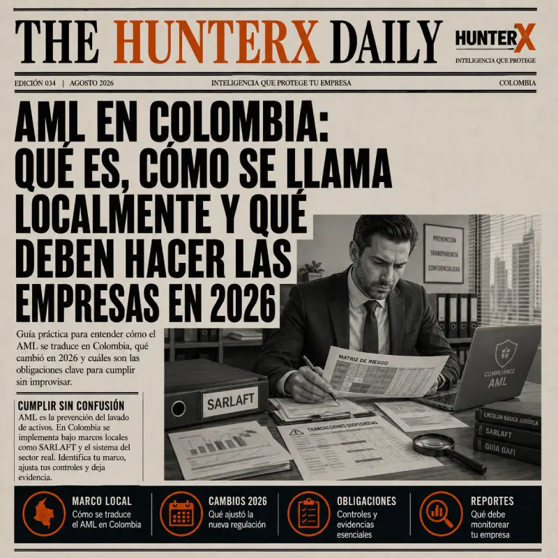 Home 29 AML en Colombia: cumplimiento, prevención de lavado de activos y gestión de riesgos empresariales en 2026