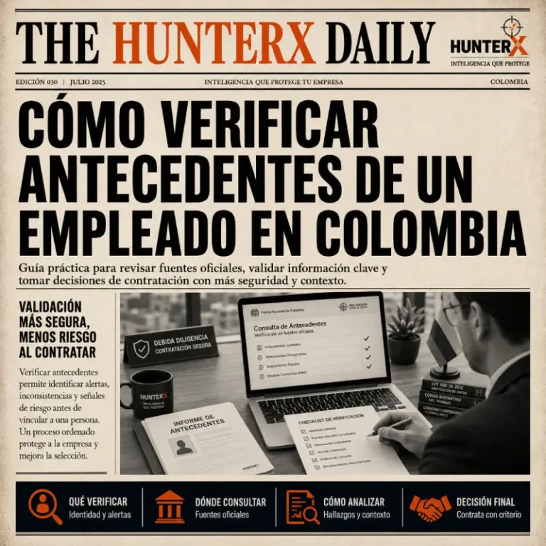 como verificar antecedentes de un empleado