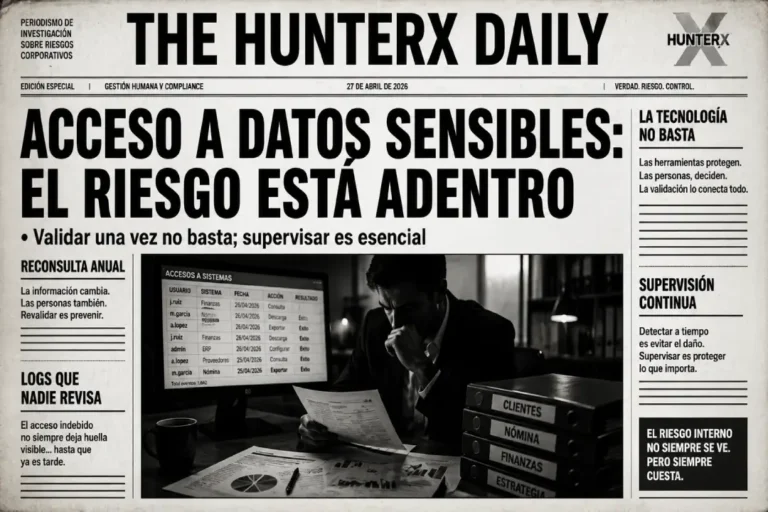 Supervisión continua de accesos a datos sensibles para proteger información confidencial frente al riesgo interno