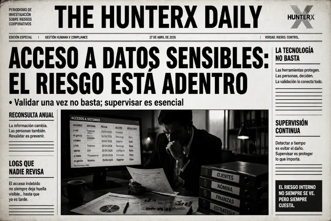 Supervisión continua de accesos a datos sensibles para proteger información confidencial frente al riesgo interno