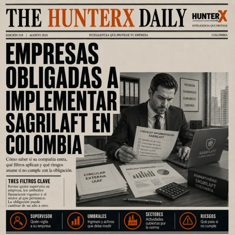 Empresas obligadas a implementar SAGRILAFT en Colombia y requisitos de cumplimiento en 2026