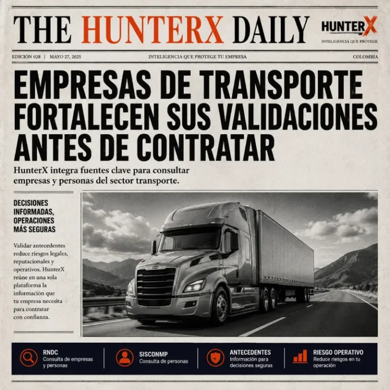 Empresas de transporte que fortalecen sus validaciones al contratar