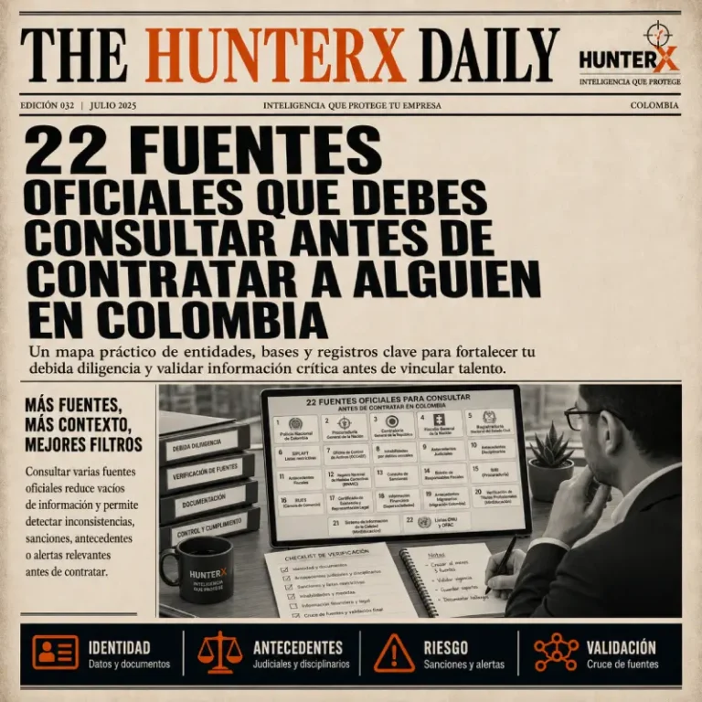 fuentes oficiales para verificar antecedentes