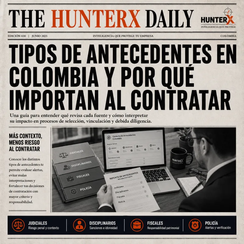 Tipos de antecedentes en Colombia y por qué importan al contratar